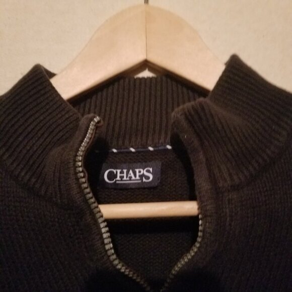 CHAPS Zip up Sweater - Picture 2 of 2
